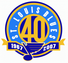 St. Louis Blues 2005 06 Anniversary Logo custom vinyl decal
