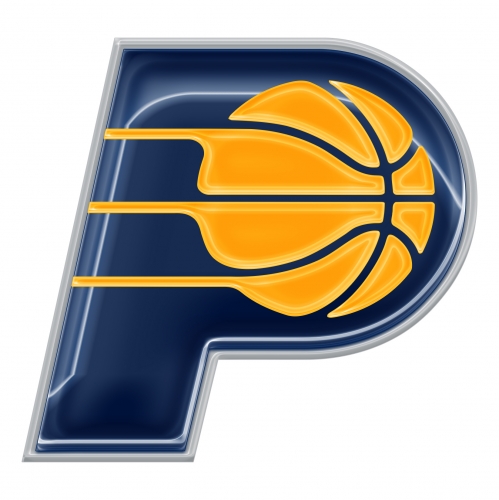 Indiana Pacers Crystal Logo heat sticker