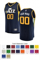 Utah Jazz Custom Letter and Number Kits for Icon Jersey Material Twill