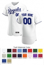 Kansas City Royals Custom Letter and Number Kits for Home Jersey Material Twill
