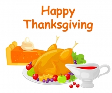 Thanksgiving Day Logo 36 heat sticker