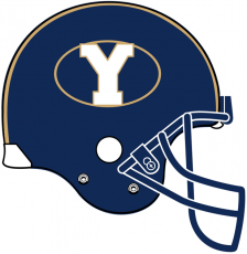 Brigham Young Cougars 1999-2004 Helmet Logo heat sticker