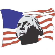 American Logo 15 heat sticker
