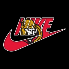 Ottawa Senators Nike logo heat sticker