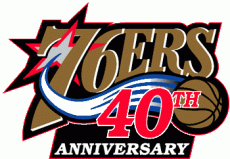 Philadelphia 76ers 2002-2003 Anniversary Logo custom vinyl decal