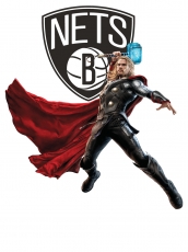 Brooklyn Nets Thor Logo custom vinyl decal