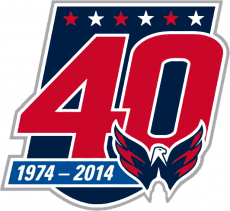 Washington Capitals 2014 15 Anniversary Logo heat sticker