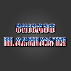 Chicago Blackhawks American Captain Logo heat sticker
