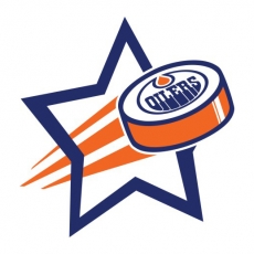 Edmonton Oilers Hockey Goal Star logo heat sticker