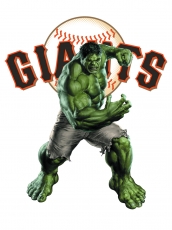San Francisco Giants Hulk Logo heat sticker