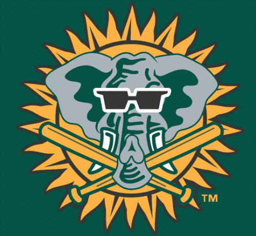 Oakland Athletics 1999-2006 Batting Practice Logo heat sticker