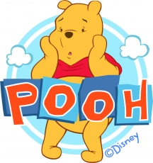 Disney Pooh Logo 01 heat sticker