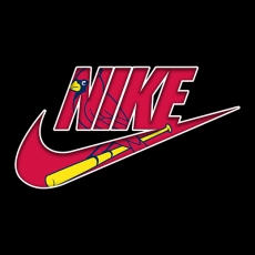 St. Louis Cardinals Nike logo heat sticker