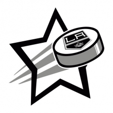 Los Angeles Kings Hockey Goal Star logo heat sticker