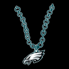 Philadelphia Eagles Necklace logo heat sticker
