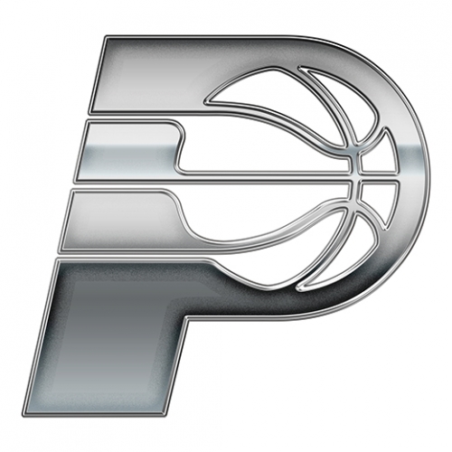Indiana Pacers Silver Logo heat sticker