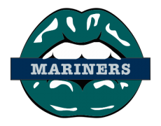 Seattle Mariners Lips Logo heat sticker