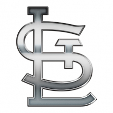 St. Louis Cardinals Silver Logo heat sticker