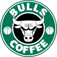 Chicago Bulls Starbucks Coffee Logo heat sticker