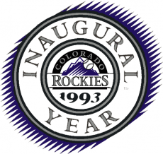 Colorado Rockies 1993 Anniversary Logo heat sticker