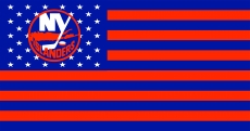 New York Islanders Flag001 logo custom vinyl decal