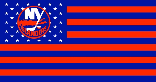 New York Islanders Flag001 logo custom vinyl decal