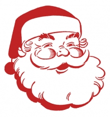 Santa Claus Logo 19 custom vinyl decal