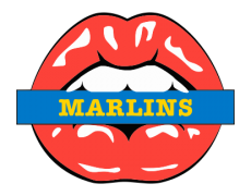 Miami Marlins Lips Logo custom vinyl decal