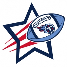 Tennessee Titans Football Goal Star logo heat sticker