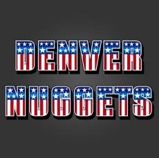 Denver Nuggets American Captain Logo custom vinyl decal