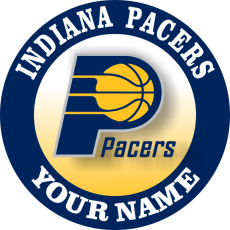 Indiana Pacers Customized Logo custom vinyl decal