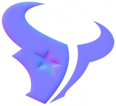 Houston Texans Colorful Embossed Logo heat sticker