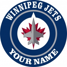 Winnipeg Jets Customized Logo heat sticker