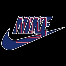 New York Giants Nike logo heat sticker