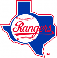 Texas Rangers 1984-1993 Primary Logo heat sticker