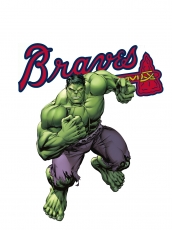 Atlanta Braves Hulk Logo heat sticker