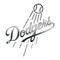 Los Angeles Dodgers Silver Logo heat sticker
