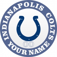 Indianapolis Colts Customized Logo heat sticker