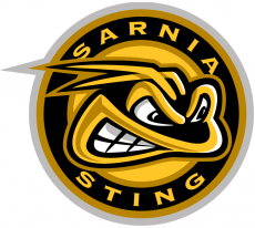 Sarnia Sting 2014 15-2018 19 Primary Logo heat sticker