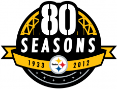 Pittsburgh Steelers 2012 Anniversary Logo heat sticker