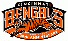 Cincinnati Bengals 1997 Anniversary Logo heat sticker