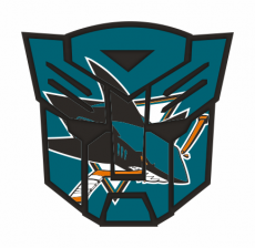 Autobots San Jose Sharks logo custom vinyl decal