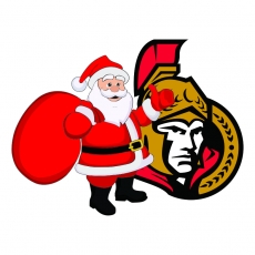 Ottawa Senators Santa Claus Logo heat sticker