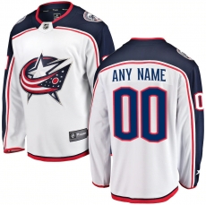 Columbus Blue Jackets Custom Letter and Number Kits for Away Jersey Material Vinyl