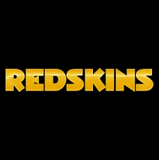 Washington Redskins Crystal Logo heat sticker