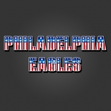 Philadelphia Eagles American Captain Logo custom vinyl decal
