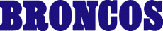 Denver Broncos 1968-1996 Wordmark Logo heat sticker