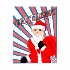Santa Claus Logo 16 heat sticker