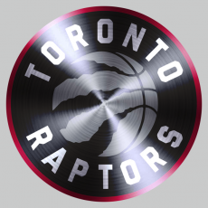 Toronto Raptors Stainless steel logo heat sticker