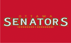 Ottawa Senators 2007 08-Pres Wordmark Logo 04 heat sticker